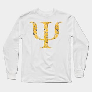 Psi Sunflower Sticker Long Sleeve T-Shirt